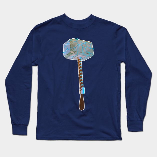 Mjolnir reforged Long Sleeve T-Shirt by Rackham